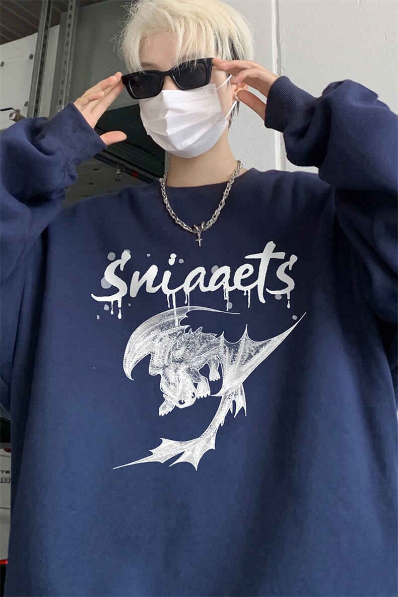 ！圆领卫衣男装港风长袖t恤男外套男WY536-特P23,男装T恤,电商B371