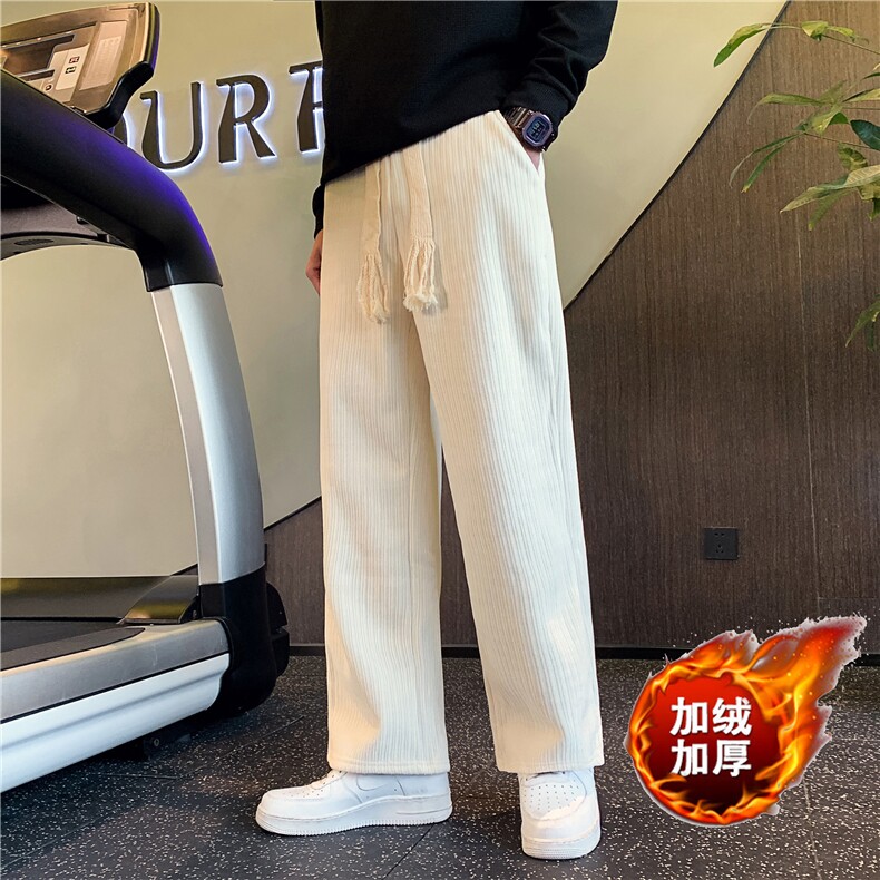 加绒加厚雪尼尔裤子男韩版大码社会小伙冬季休闲裤JR2070-P70,男装卫衣,星座313B-2(原星座309A-2)