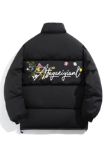 2025印花棉衣棉服小牛津覆膜三防面料棉袄面包服1602W-P50，男装棉衣，星座207