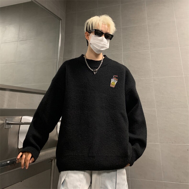 高质量！秋冬季半高领毛衣男加绒加厚线衣男针织衫男MY251-特p38,男装针织衫/毛衣,电商B367