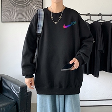 Y2363P38秋季新款港风印花圆领卫衣男潮宽松帅气百搭休闲外套，男装卫衣，星座510A-1