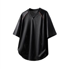 1可二开美式网眼聚酯纤维大码M-5XL短袖T恤男DX77995P35控58，男装T恤，星座226-2