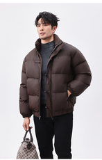 风冬季盘扣新中式pu皮棉衣男士立领棉袄外套xz815-9881p155，男装皮衣，星座815（原A203）