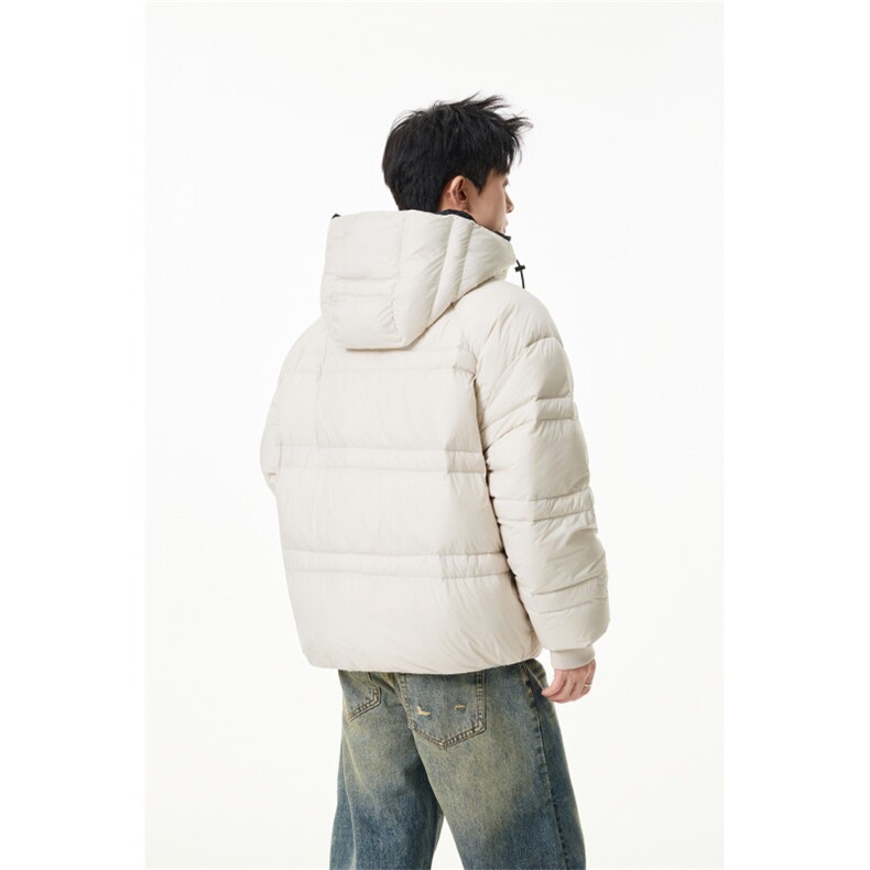 90%绒新标有报告连帽韩版宽松羽绒服上衣Y986/P350现货,男装羽绒服,星座202