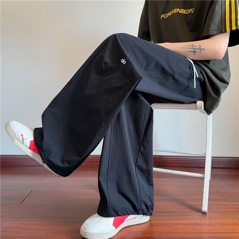 夏季新款字母刺绣设计透气速干宽松休闲裤B315-K25590-特p30控58,男装休闲裤,电商B315