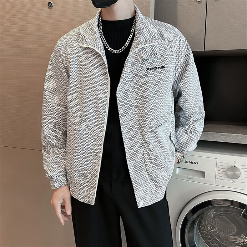 工装外套男新款潮流短款夹克衣服男士春秋款上衣,男装夹克,星座1013