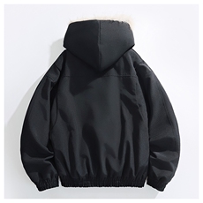 新款座山雕美式复古显高连帽棉服外套加绒毛领棉衣MY2585P100，男装棉衣，电商A128