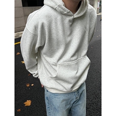 抖音得物高品质二开秋冬美式高街重磅结构辑明线连帽卫衣外套W75，男装卫衣，电商A486