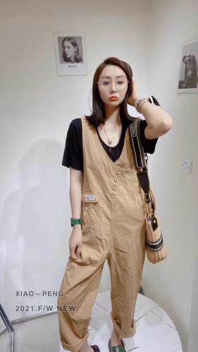 新款背带裤，女装，莎拉