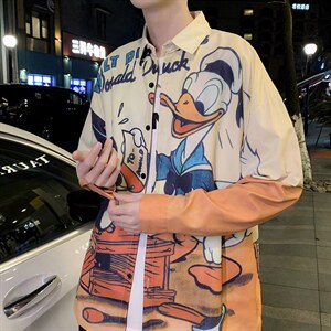 长袖衬衫春款男港风潮流S25P38图片