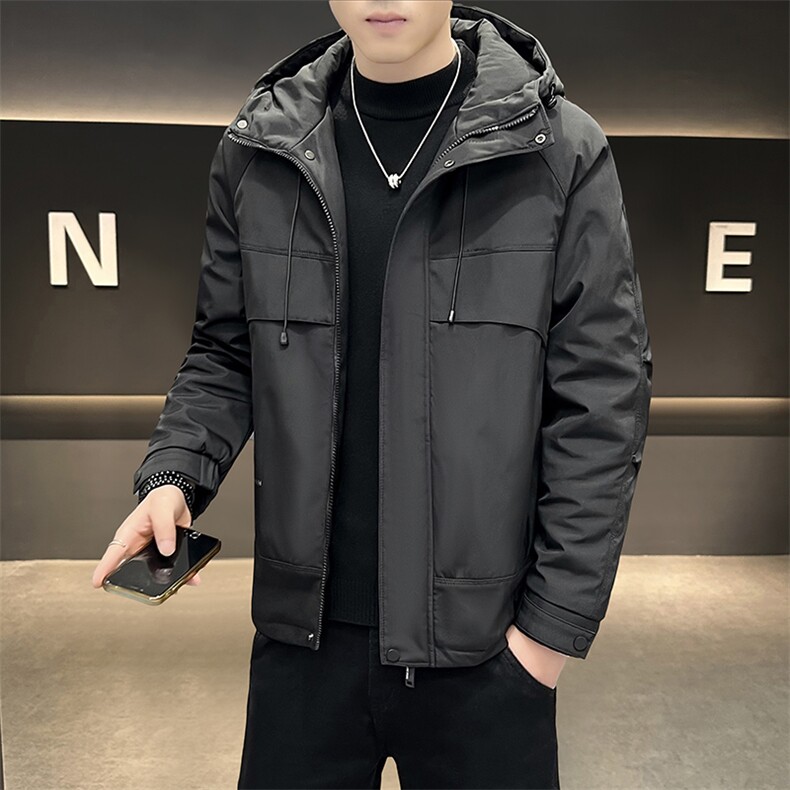秋冬加棉加厚大码外套男士帅气连帽夹克潮流时尚男棉衣ZY803-P80,男装夹克,星座310B-3