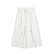 夏风休闲宽松阔腿裤飘逸汉服冰丝直筒裤宋裤情侣潮K332/P85，男装民族服装，钱塘713