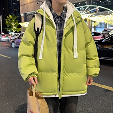 冬季假两件冬季外套韩版连帽加厚棉服运动休闲外套MY5062P-70，男装棉衣，电商A128