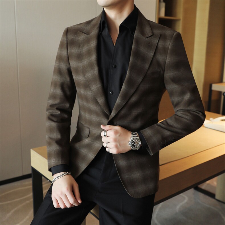 26做货-男士休闲西装修身韩版西服外套小西装上衣DX6922P165,男装西服套装,电商D216