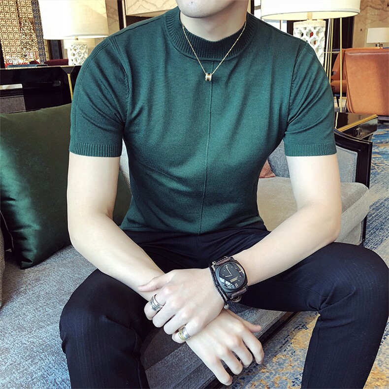 M01/p45针织衫毛衣男早秋男士半高领纯色修身内搭打底衫线衣,男装针织衫/毛衣,电商D303