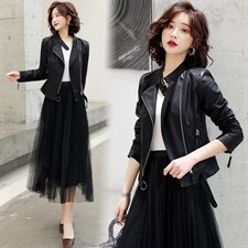 主推款潮流依族皮衣CLYZ2121，女装皮衣，江南女神