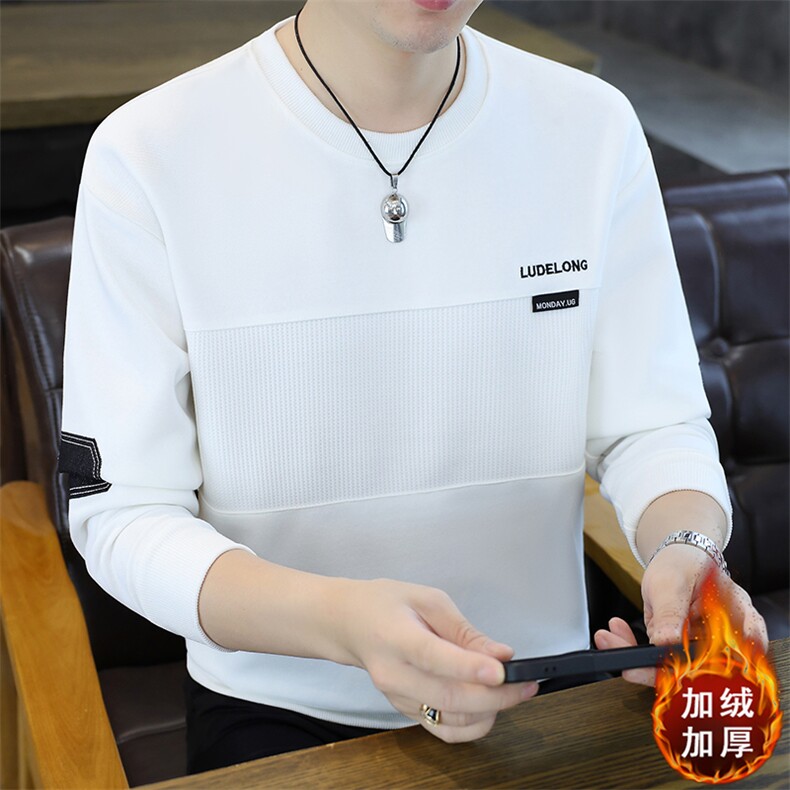 秋冬男士时尚百搭套头卫衣加绒加厚上衣XS7103-P55加绒P65,男装卫衣,星座1105-3