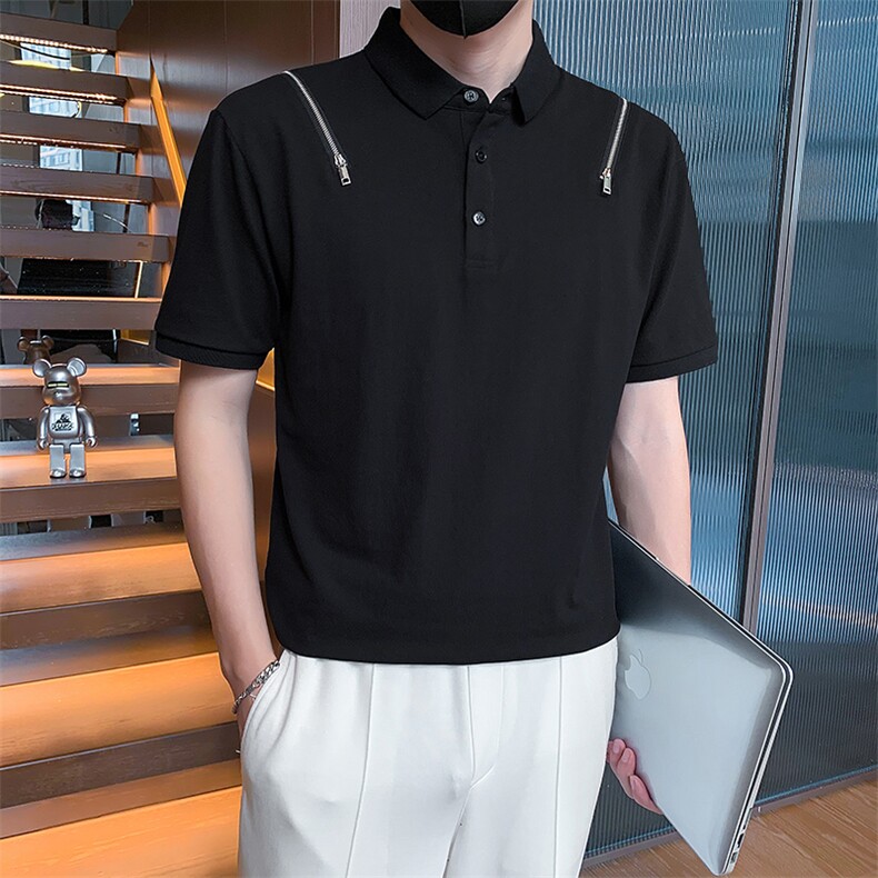 23男士翻领T恤polo衫A210-3303-p55 70%棉 %聚酯纤维 5%氨纶图片