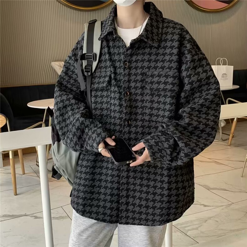 小香风外套男士设计感小众设计春秋季潮牌高街翻领夹克大码WT2021,男装夹克,星座601-2