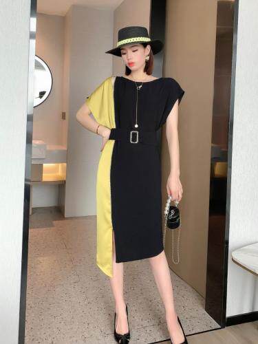 现货，拼色连衣裙，女装连衣裙，斯瑞威