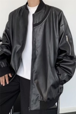 机能风皮衣外套男潮牌炸街休闲夹克JK8014/P68，男装夹克，电商D202-1
