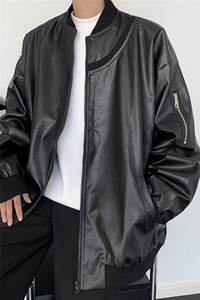 机能风皮衣外套男潮牌  炸街休闲夹克JK8014/P68图片