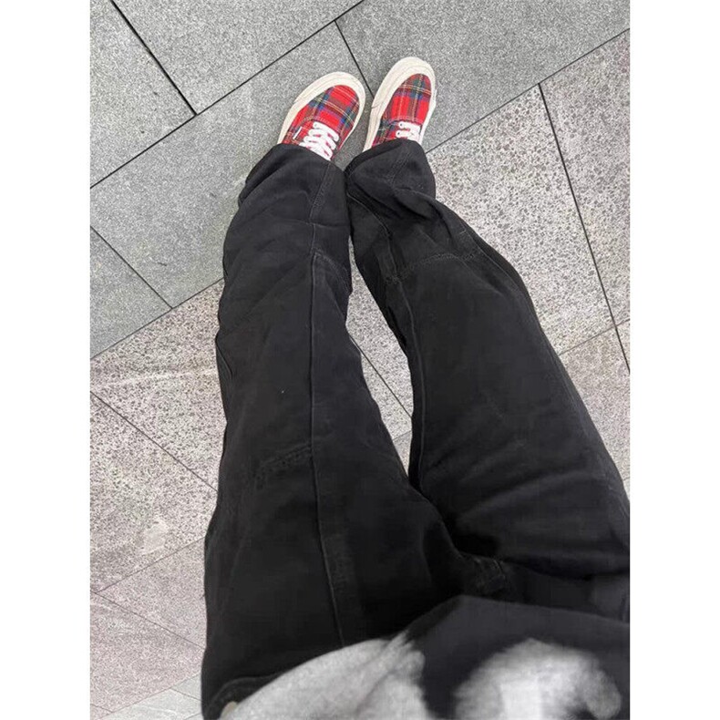 【有货】DK8679-P50新塘货美式牛仔裤男女百搭直筒微喇显瘦长裤,男装牛仔裤,星座603-2