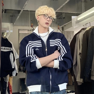 网络图现货！夹克外套设计感小众高级条纹派克服RCL-K2608-P78图片