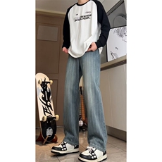 A178秋冬季新款美式休闲牛仔裤男直筒宽松9313P52限价68，男装牛仔裤，电商A178
