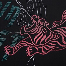 春秋季上衣服男中年圆领老虎印花长袖纯棉男装卫衣宽松体桖打底衫，男装卫衣，电商B212（原钱塘6029）