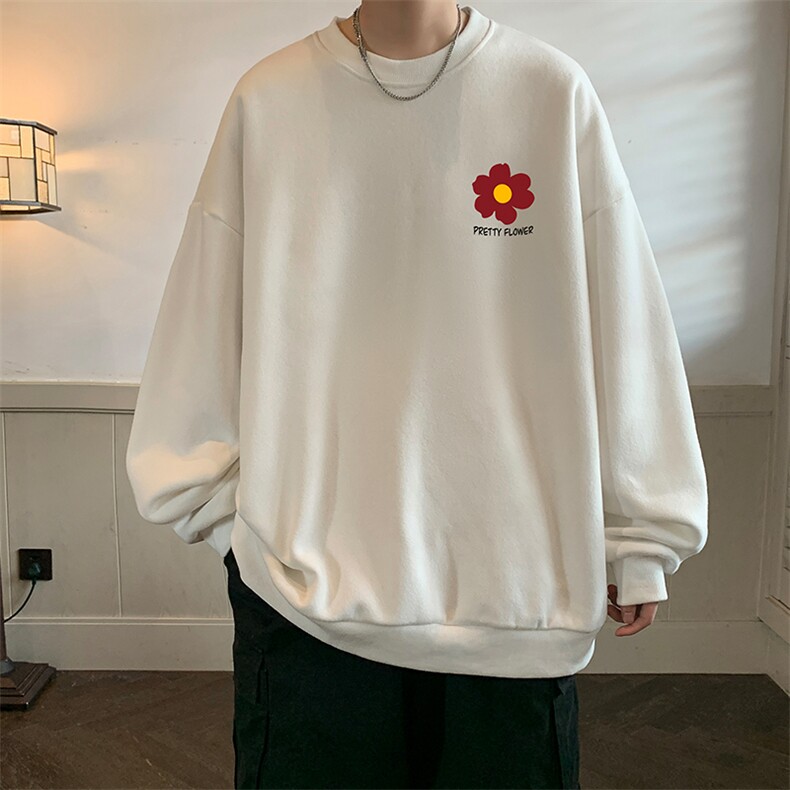 圆领卫衣男大码加厚加绒长袖t恤男S6257-P28加绒款-P33,男装卫衣,电商A040