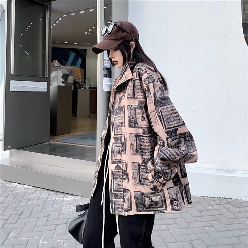 复古潮流棒球服外套男女春秋新款春季宽松设计感夹克,男装夹克,星座1013