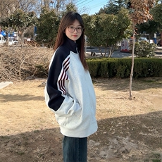 抖音得物高品质美式高街重磅结构织带拼接撞色立领卫衣外套CM41，男装卫衣，电商A486