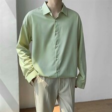 男春季衬衫港风日系长袖衬衫C23P26图片
