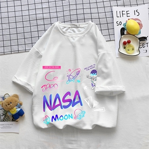 Q11186-P30 NASA春夏季七分袖t恤男大码五分袖男短袖中袖 小清新图片