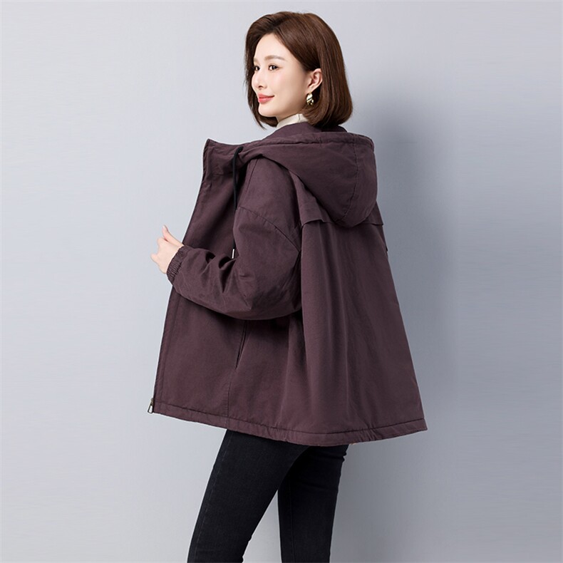 2024冬季加厚保暖纯棉款派克服911款，女装派克服，秋牧寒烟