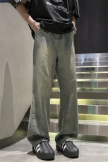 美式复古牛仔男夏潮牌美式修身高街长裤微喇裤2516p48，男装休闲裤，电商D315
