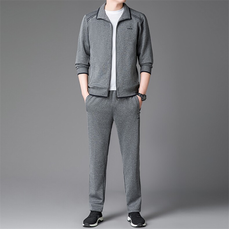 R-DM638861秋季男式长袖长裤两件套运动休闲开衫修身卫衣套装，男装卫衣，电商B360