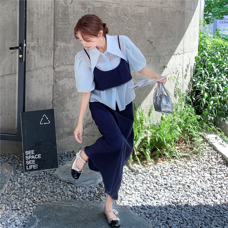 新品现货！藏蓝色三件套套装2C213-2597-P165-K238,女装套装/套裙,2C213