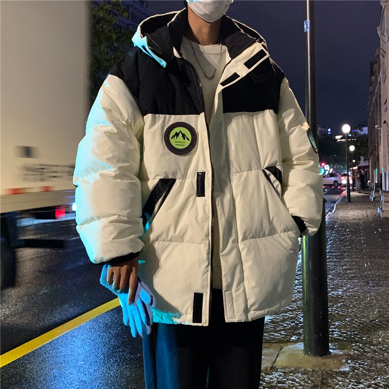 冬装新品工装派克服撞色加厚情侣棉衣连帽外套H795P148男,男装棉衣,电商A341