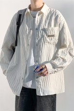 G805-P45秋季新款港风休闲宽松长袖衬衫男，男装衬衫，星座1204