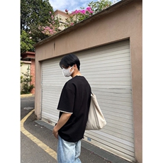 抖音得物二开240克宽松纯棉美式高街痞帅贝壳绣花工艺短袖T恤，男装T恤，电商A486