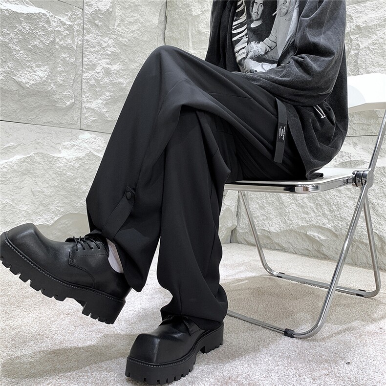 2025港风工装裤抽绳休闲潮流裤男大码M-5XL直筒长裤k1234P55控78，男装工装外套，星座227-7