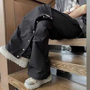 美式机能防水冲锋裤男女夏季薄款裤子垂感高级感户外工装登山裤图片