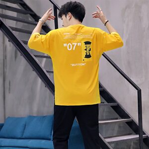 男t恤短袖夏季帅气宽松衣服韩版潮流嘻哈休闲两件一套装YK666-P55图片