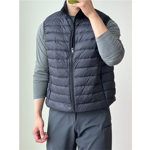 高品 秋冬舒适轻便休闲立领羽绒马甲基础排骨外套男女 A1151-P85图片