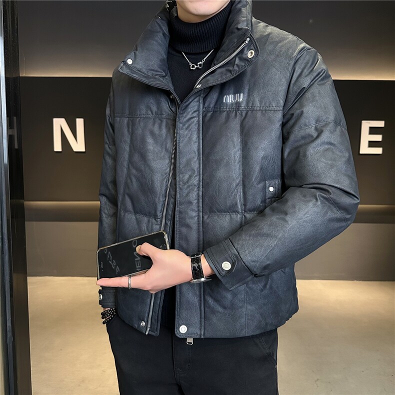 3777-M-3XL-P205标50绒店主风冬季渲染修身男士羽绒服外套男,男装羽绒服,电商B255