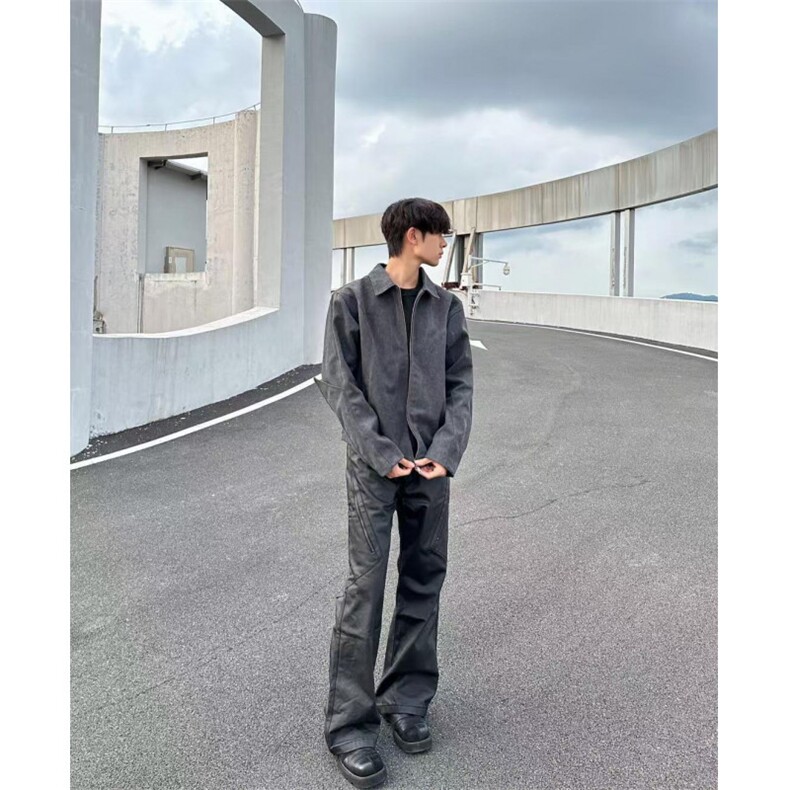 【有货】cleanfit灰色短款盔甲外套男春秋高级感夹克S260HH-P65,男装夹克,星座1007（原301D）