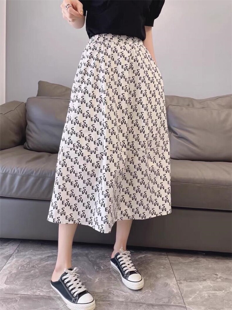 夏季花半裙，女装半身裙，曼希野