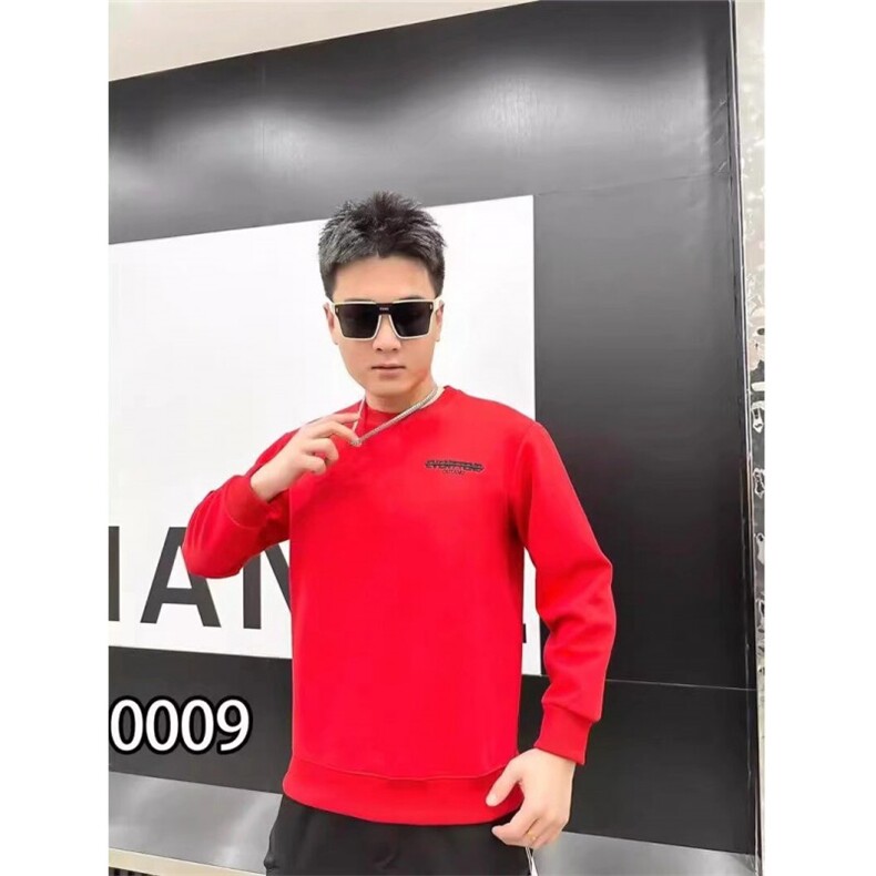 1506-1/WWJ-0941加绒华棉400克卫衣/P41潮牌新款男士红色卫衣潮拍，男装卫衣，星座1506-1